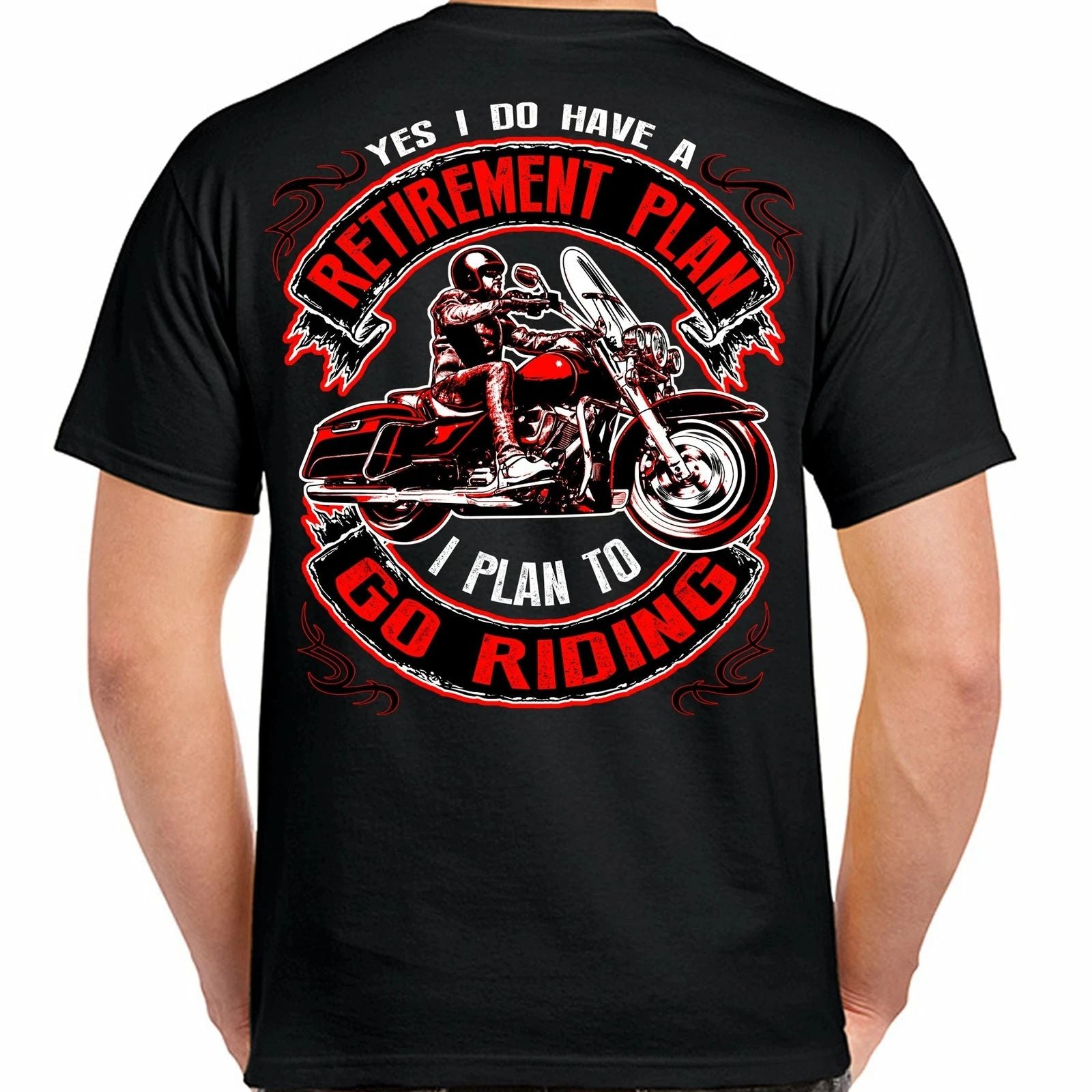 Retirement Plan Funny Motorcycle Humor Biker T-Shirt