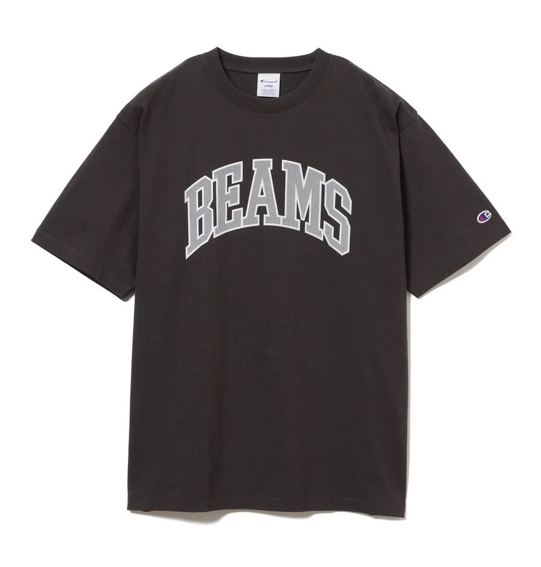 Champion x BEAMS Logo T-Shirt Men's  Black Tokyo Streetwear Japan Limited - XL
