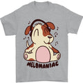 Melomaniac Dog Yoga Meditation Funny Mens T-Shirt 100% Cotton