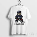 Classic Columbus Blue Jackets Hockey 8 Bit Retro Baller T Shirts