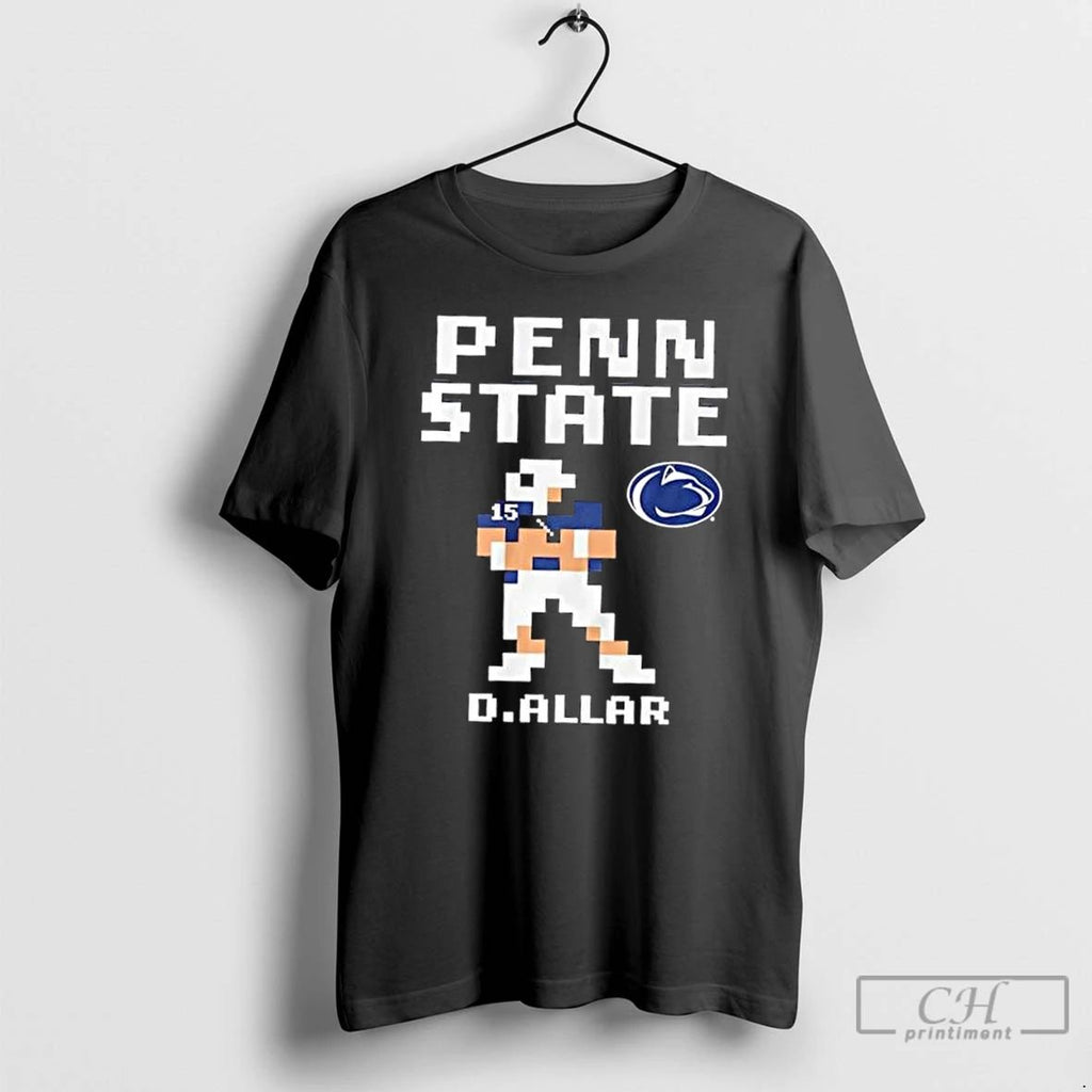 Premium Penn State Nittany Lions Football Drew Allar Retro Baller T Shirts