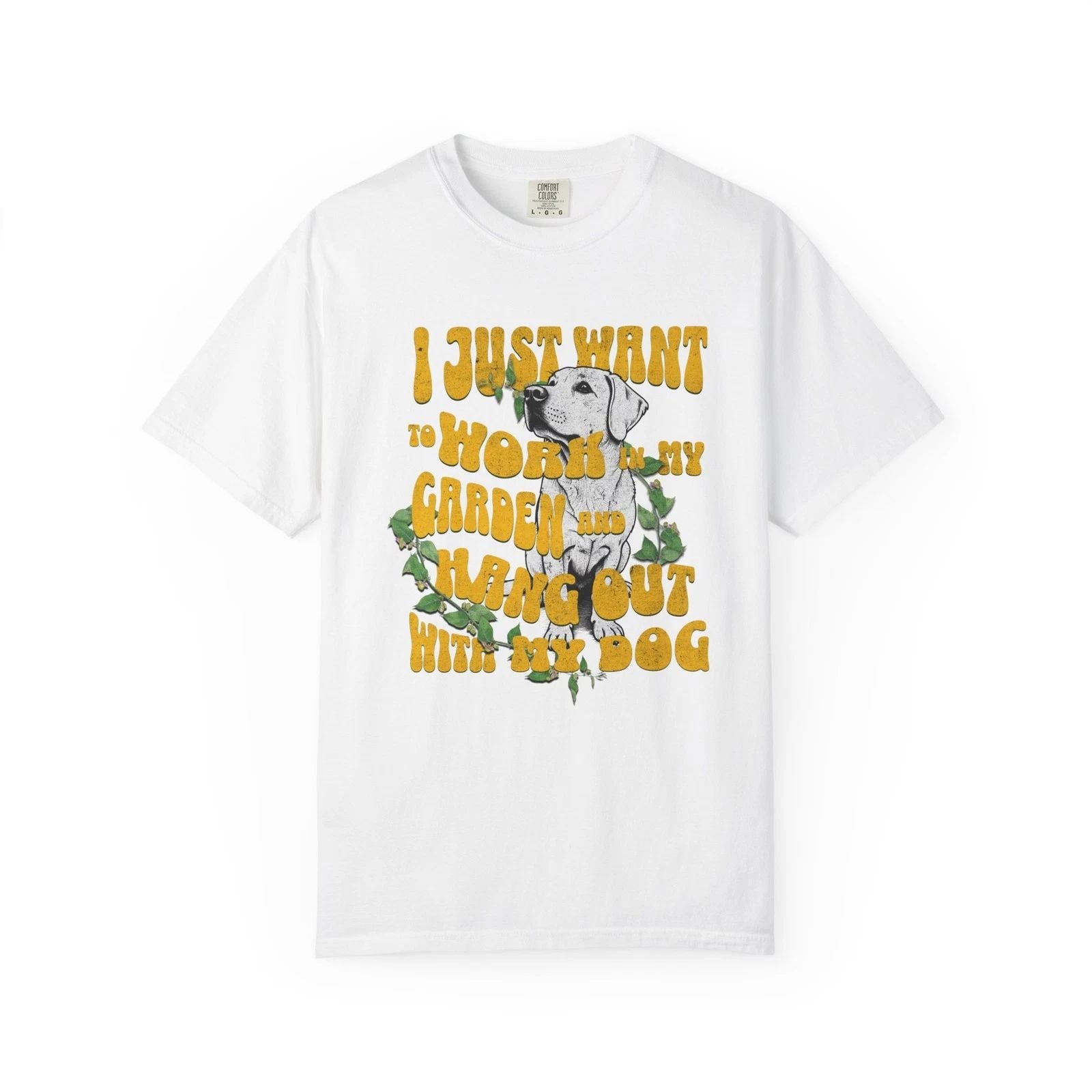 Dog Garden Lover T-shirt, Garden Lover Mom Dad Shirt, Nature, Pet Lover Gift