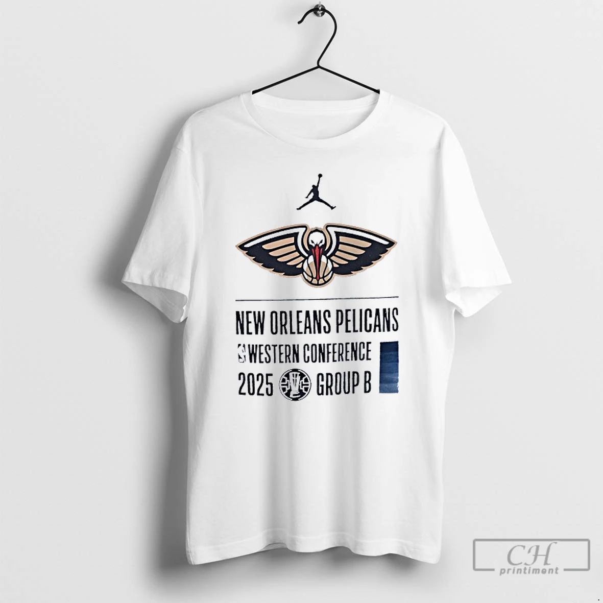 Classic New Orleans Pelicans Western Conference 2025 Group B Logo T Shirts