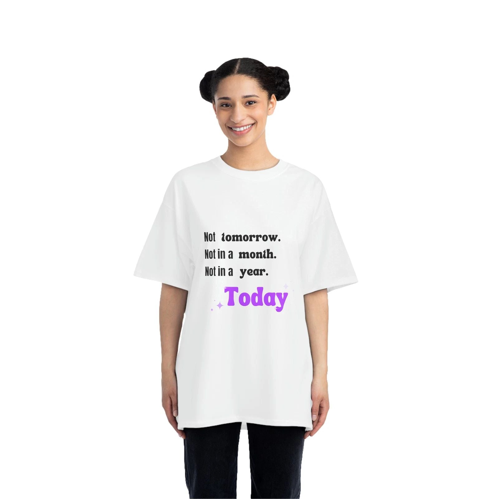 not tomorrow not in a month  motivational prompt inspiration