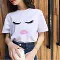 2021 Female T-shirt Fashion Aesthetics Artistic Conception Printed Tshirt Ladies