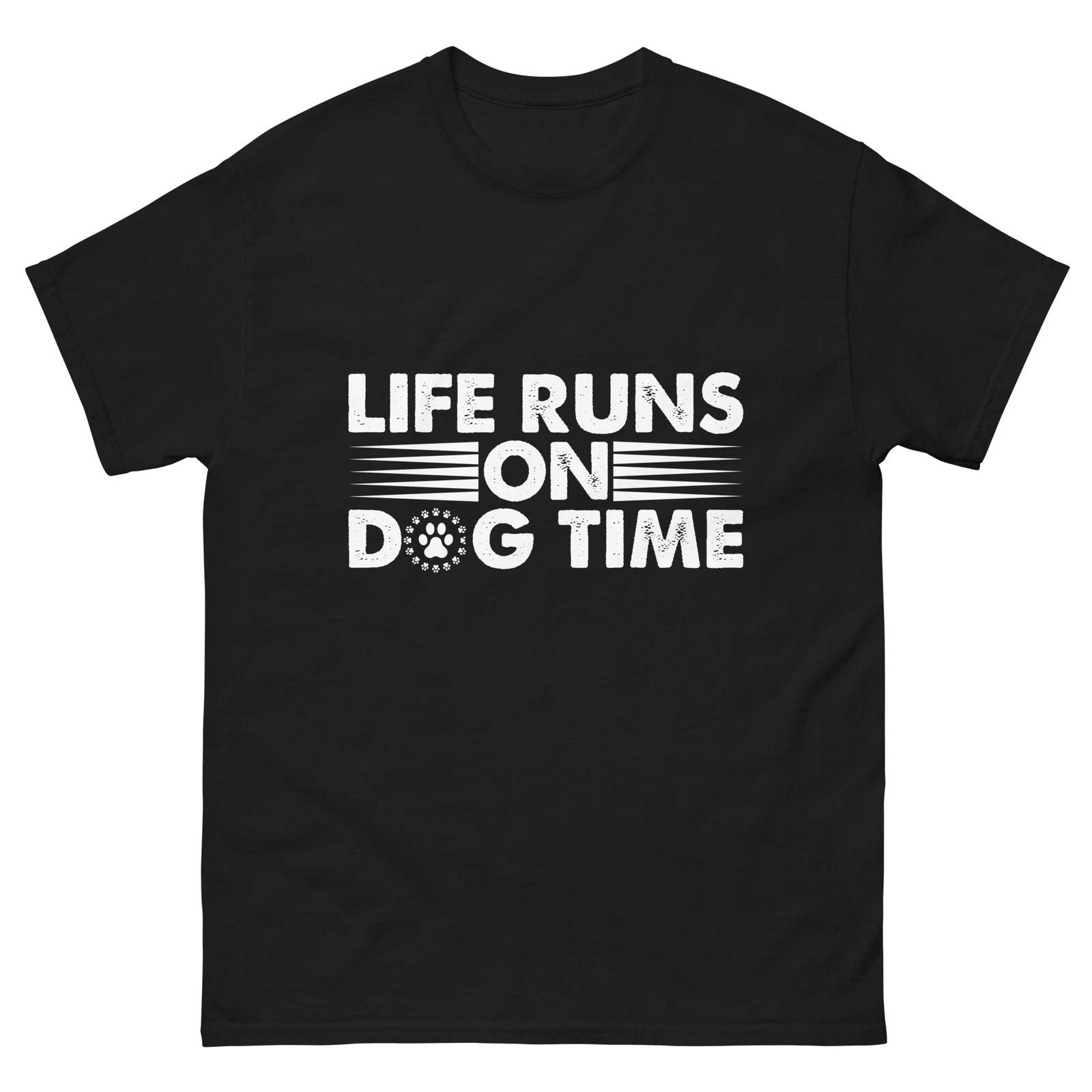Life Runs On Dog Time Shirt – Dog Lover Humor Gift Tee