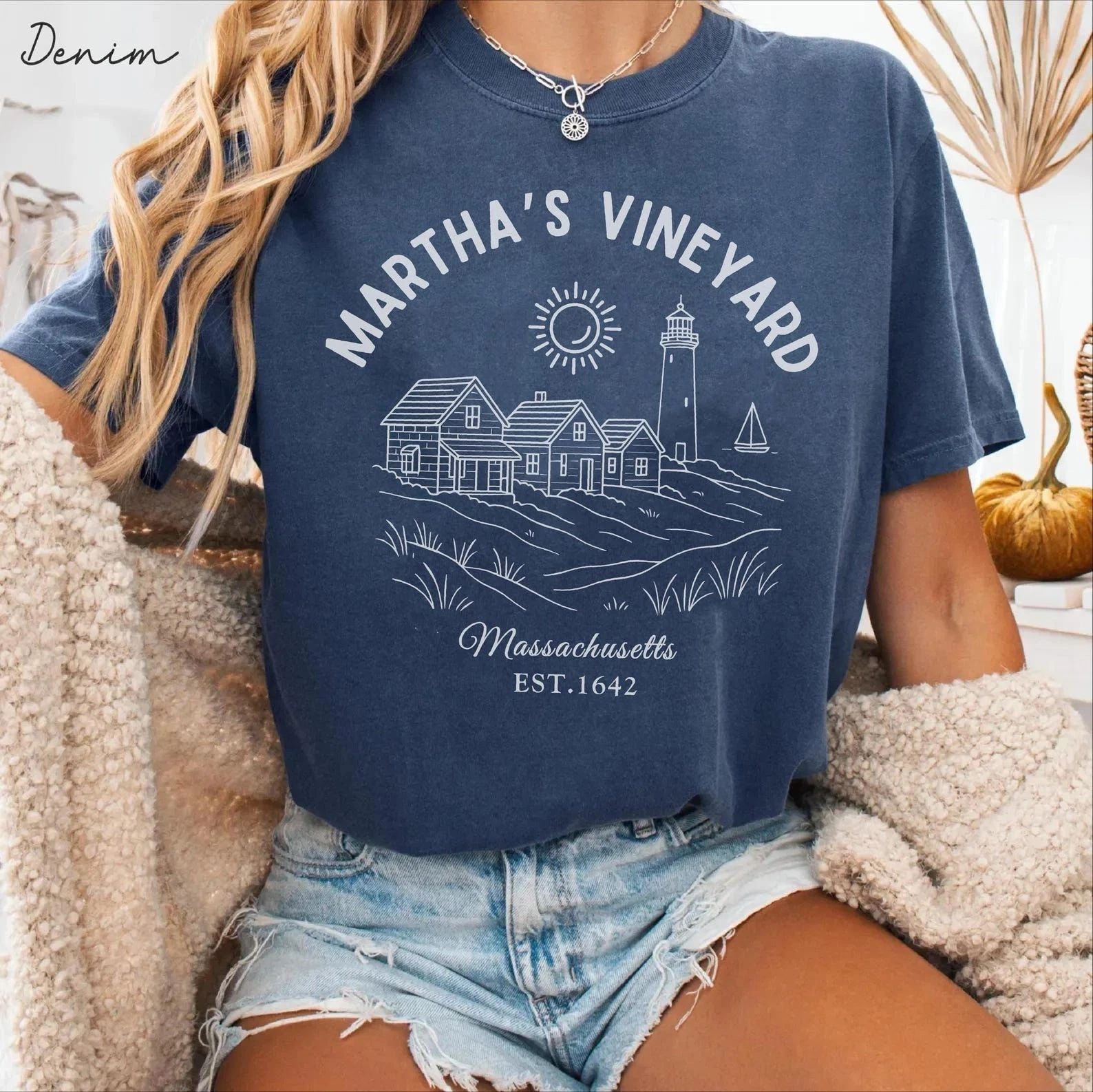 Martha's  Vineyard Shirt Travel Gift for Massachusetts Trip Lovers Favorite Tee