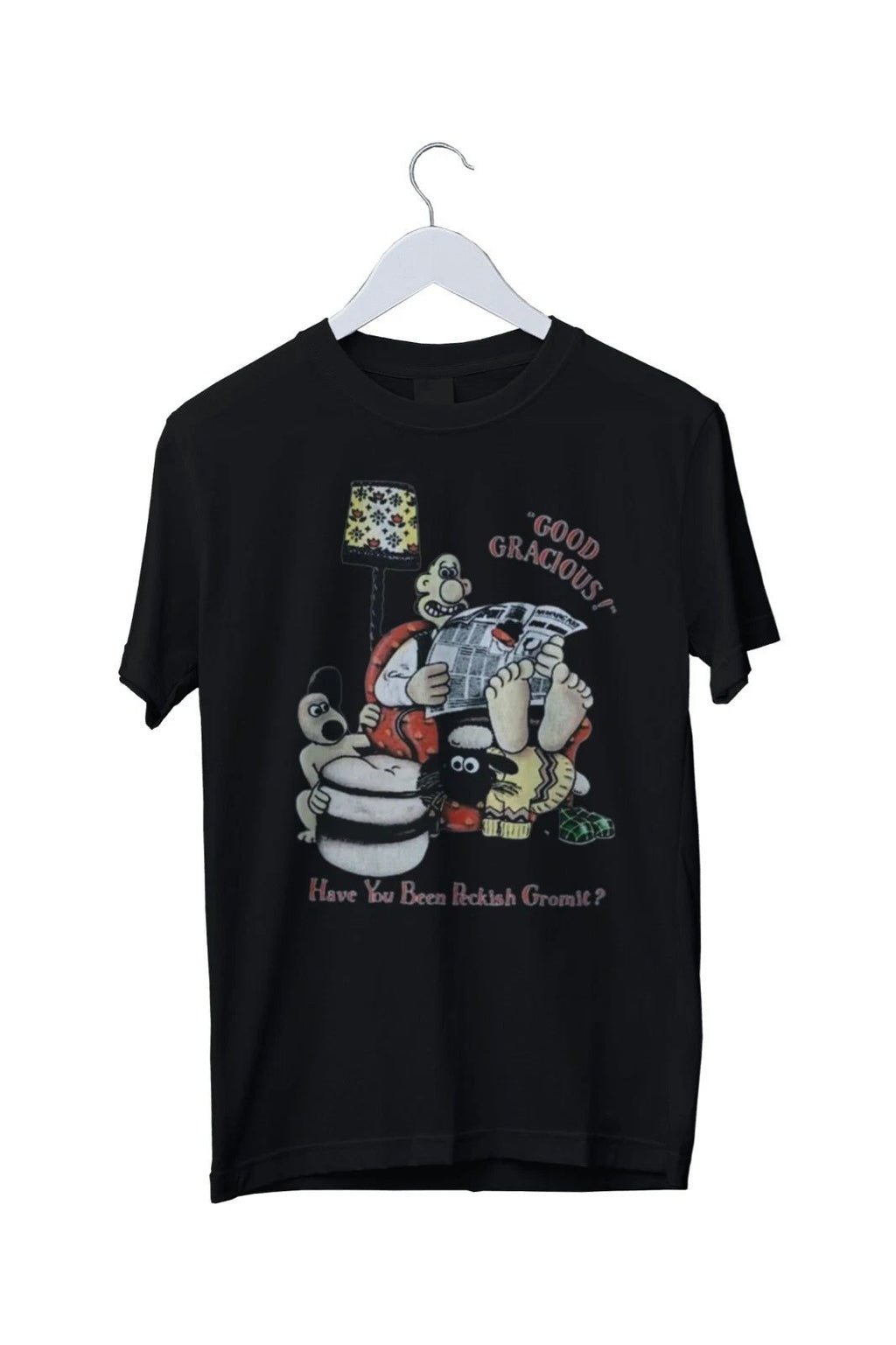 Vtg Wallace & Gromit Graphic Print Mens Unisex T-Shirt S M L XL 2 3 4 XL