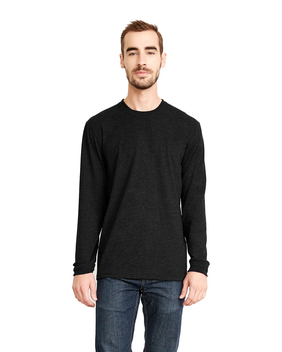 Next Level Apparel Unisex Sueded Long Sleeves Crew Neck T-Shirt 6411 XS-3XL