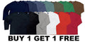Hering Men's Basic 100% Brazilian Long Sleeve Premium Cotton V-Neck T-Shirt Tee