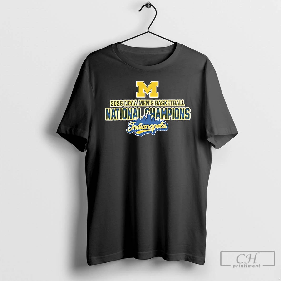 Classic Michigan Wolverines Mens Basketball 2026 National Champions Indianapolis
