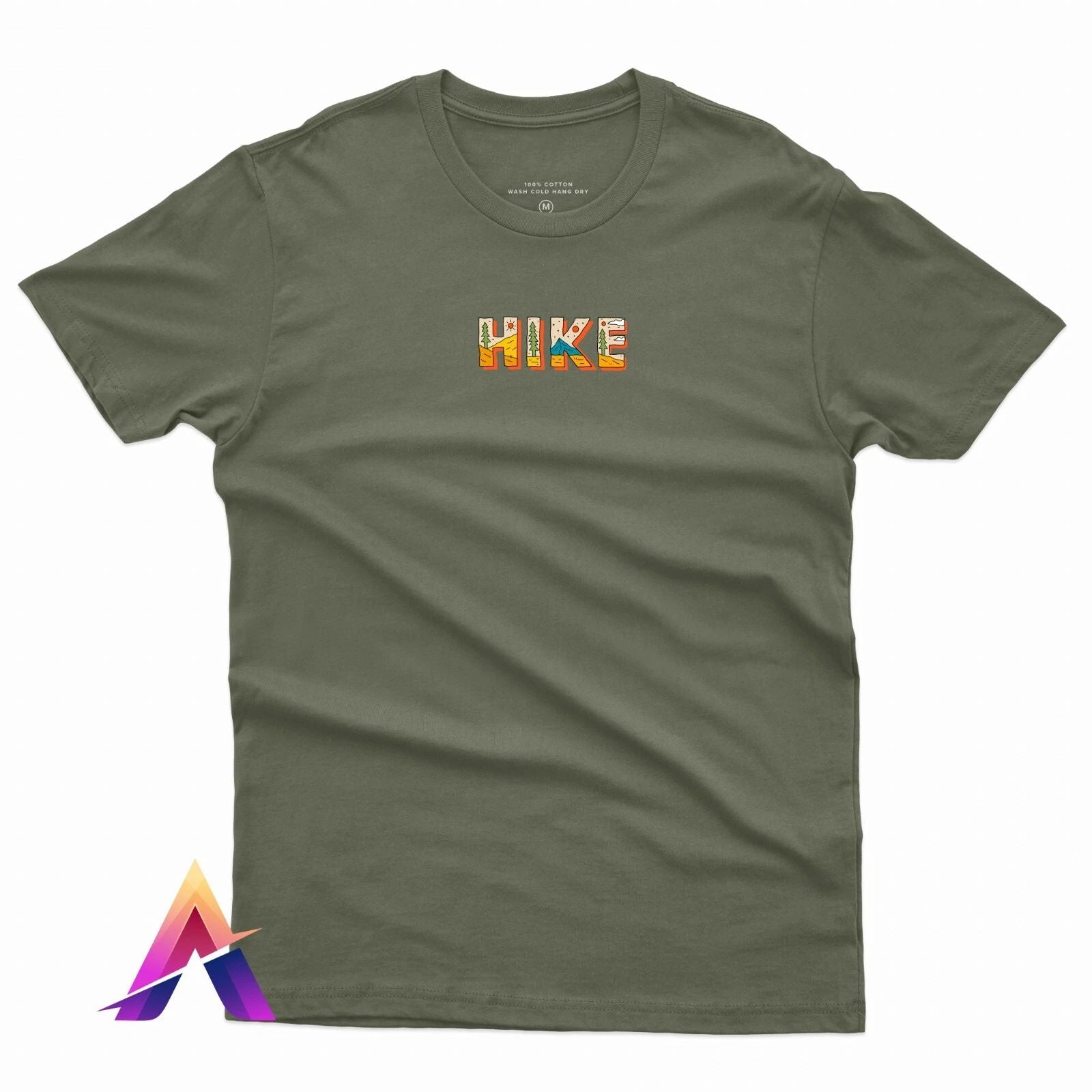 Printed t-shirt Cotton HIKE Travel Nature Graphic Jersey for Men Women
