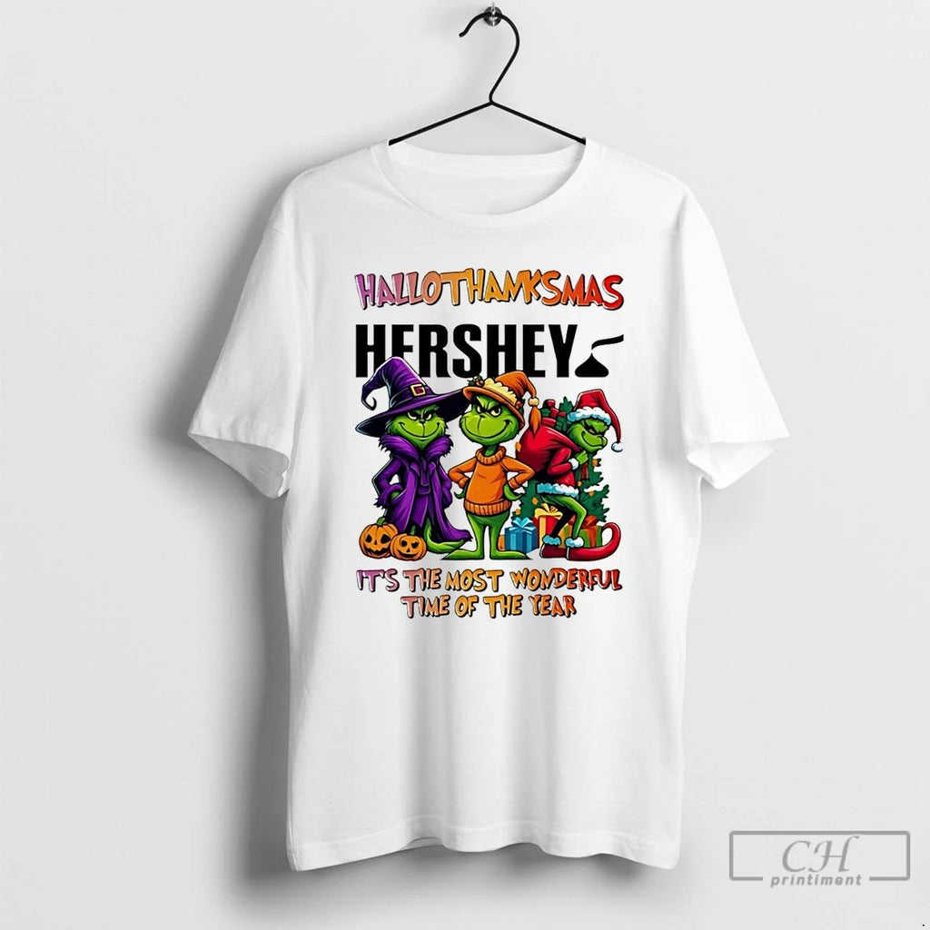 Classic Grinch X Hershey Its The Most Wonderful Time Of The Year 2025 Happy Hallothanksmas