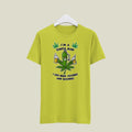 Yellow SMALL  Mens Gildan T Shirt Simple Man Beer Doobies Boobies 420 Weed