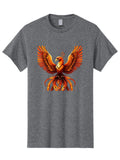 Phoenix-6 Mens Graphic Tee, 100% Cotton, Casual Summer Wear
