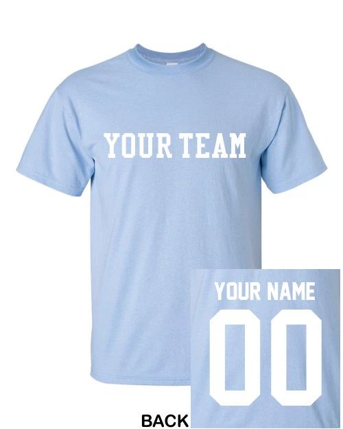 CUSTOM T-Shirt JERSEY Personalized ANY COLOR Name Number Team Softball Football