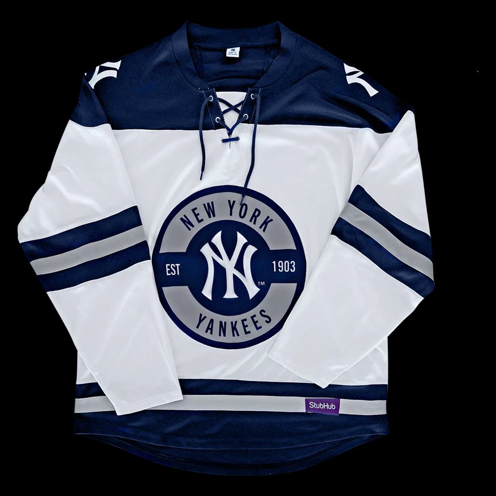 New!! New York City Yankee Hockey Jersey All Size, Shirt For Fans (Loose Fit)