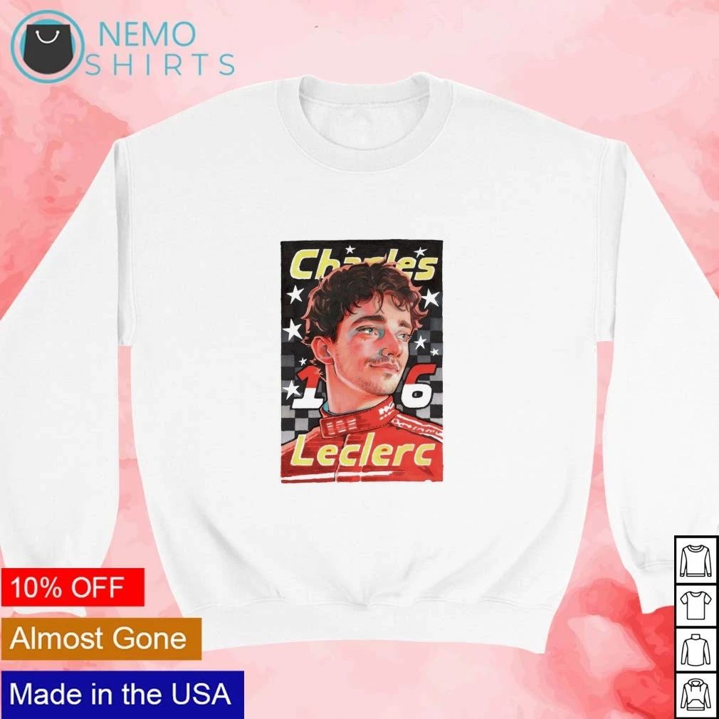 Charles Leclerc No 16 Formula 1 Portrait shirt
