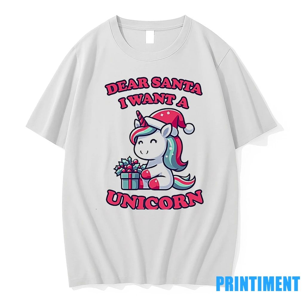 Dearsanta I Want A Unicorn Christmas Gift Tshirts Sweater