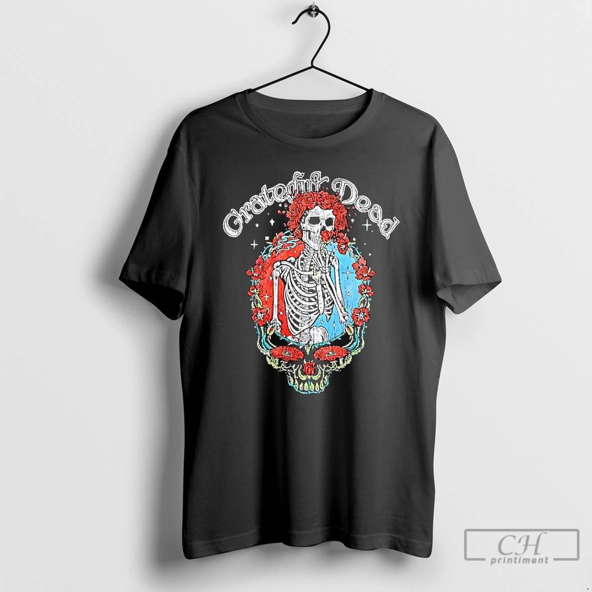 Grateful Dead Skeleton And Roses Item T Shirts