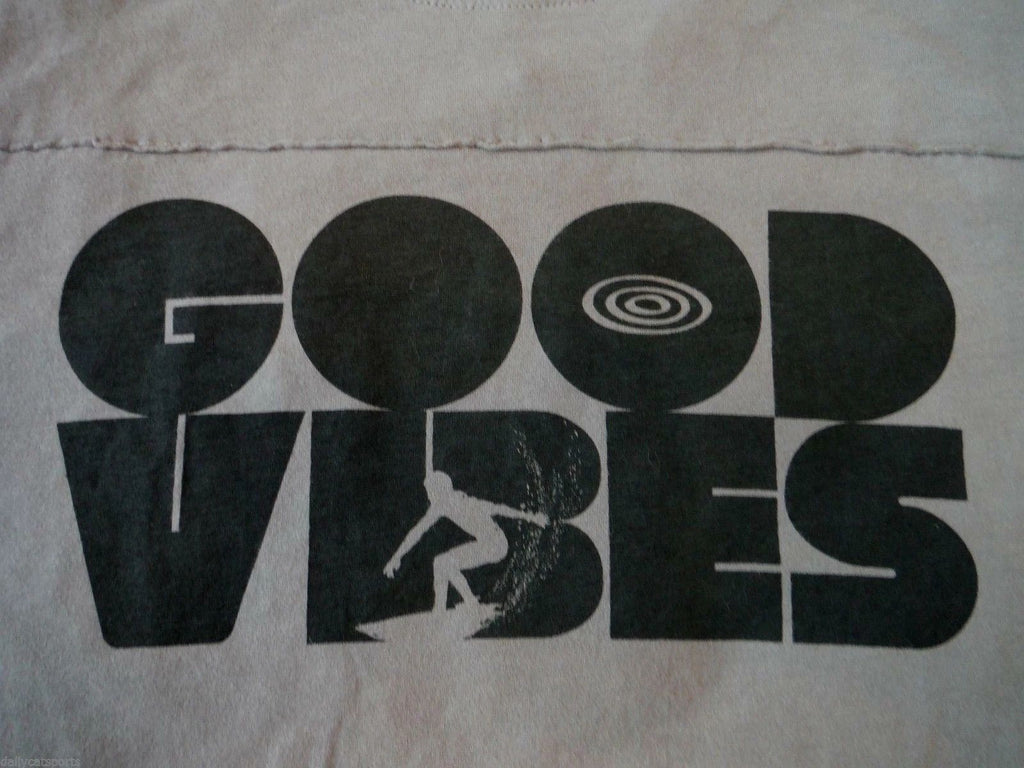 NWT Life is Good Men's T Shirt GOOD VIBES SURF Surfer Surfing Seal Gray XL