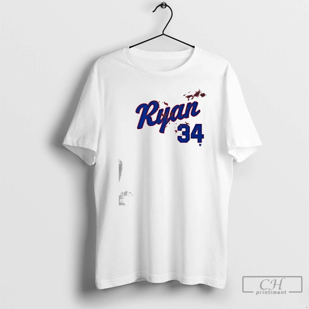 Premium Nolan Ryan Bloody 34 Texas Baseball