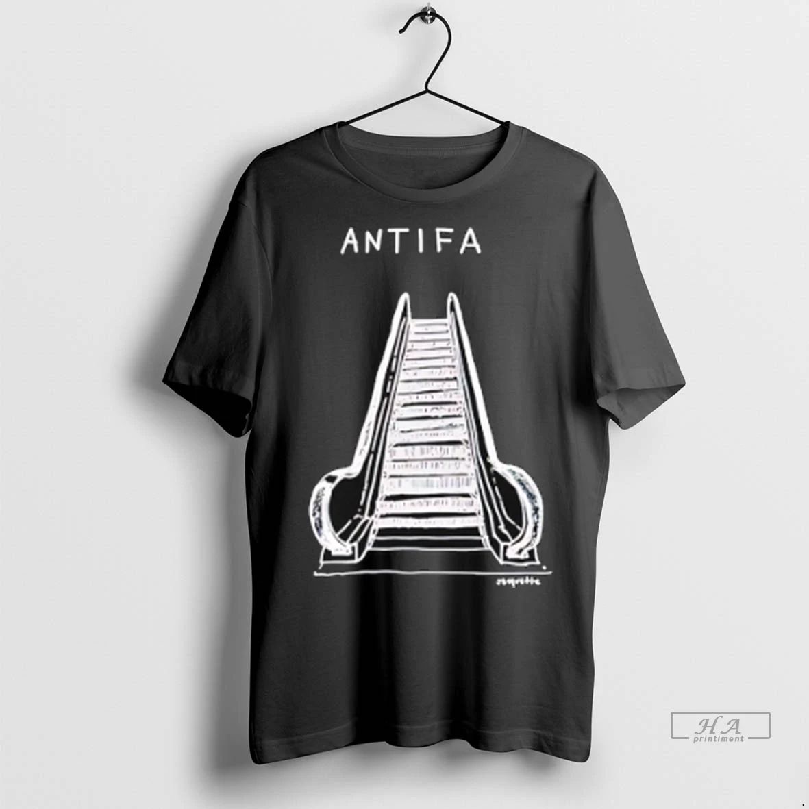Trendy Antifa Escalator Paint Shirt Sweater