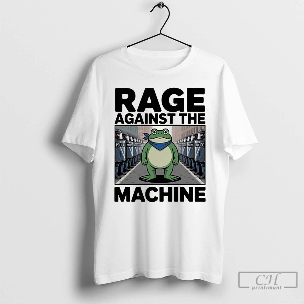 Classic Rage Against The Machine Portland Frog Anti Police Ice T Shirts