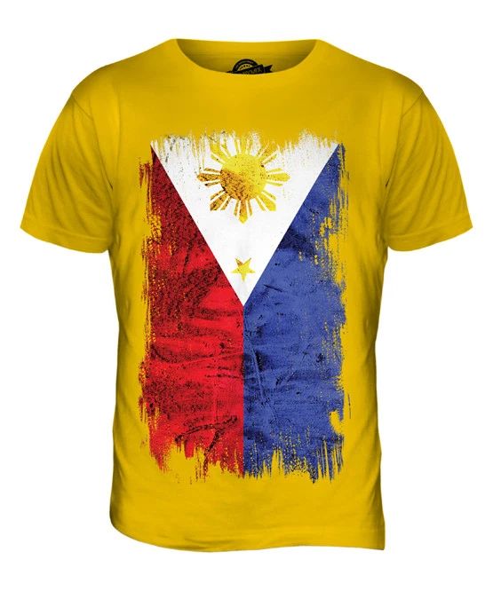 PHILIPPINES GRUNGE FLAG MENS T SHIRT TEE SHIRT XS S M L XL 2XL 3XL 4XL 5XL