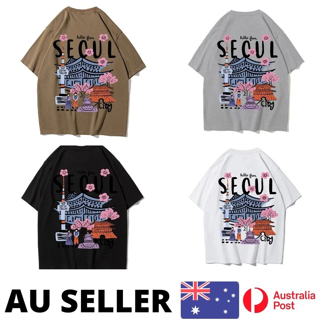 Simple Strokes Of Soul Shirt Men Versatile Shoulder Kawaii Harajuku - AU Stock