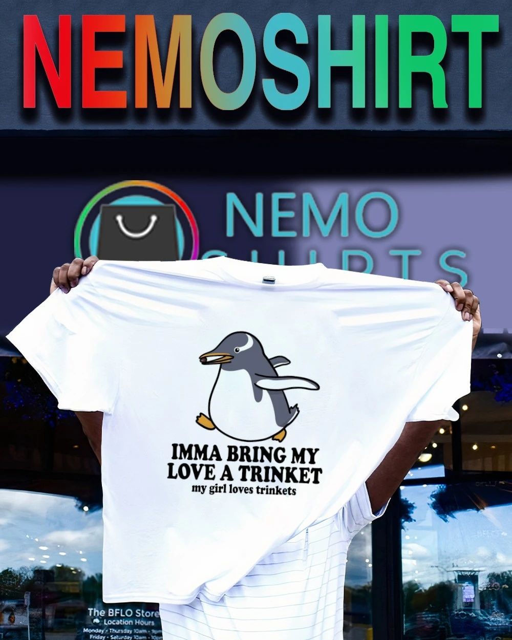 Imma Bring My Love a Trinket Penguin gift shirt