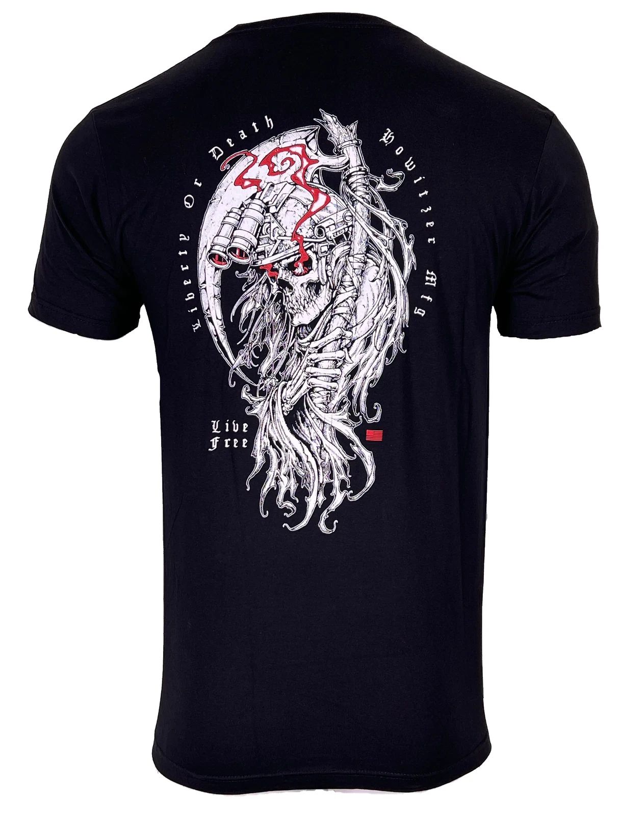 Howitzer Style Men's T-Shirt LIBERTY REAPER Military Grunt MFG