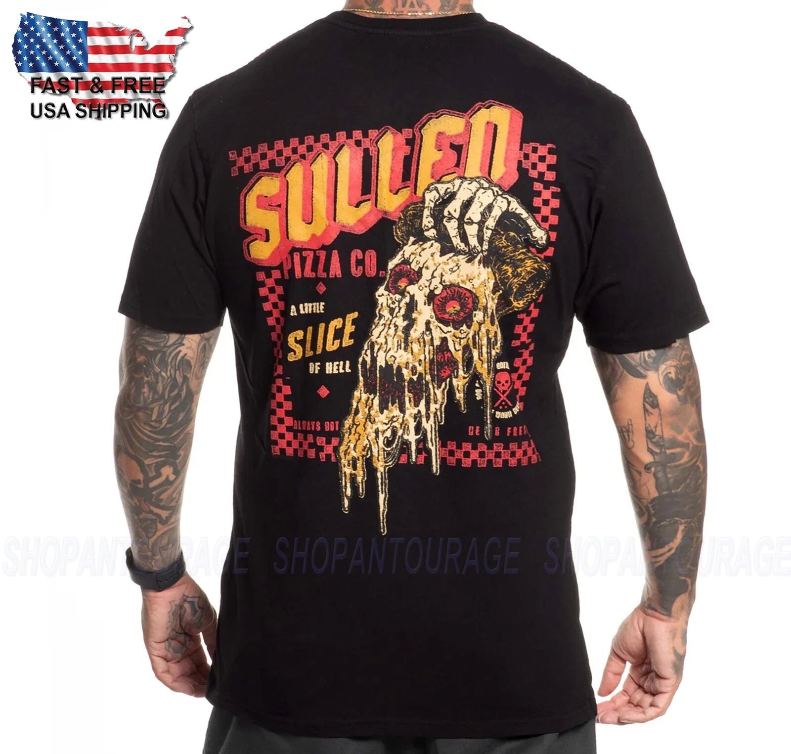 Sullen Art Collective Pizza Pizza Premium SCM6365 Men's Short Sleeve T-Shirt