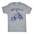 Mens Funny T Shirts Get Over It Sarcastic Mountain Graphic Novelty Tee for Men