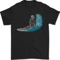 Surfing Skeleton Surf Skull Mens T-Shirt 100% Cotton