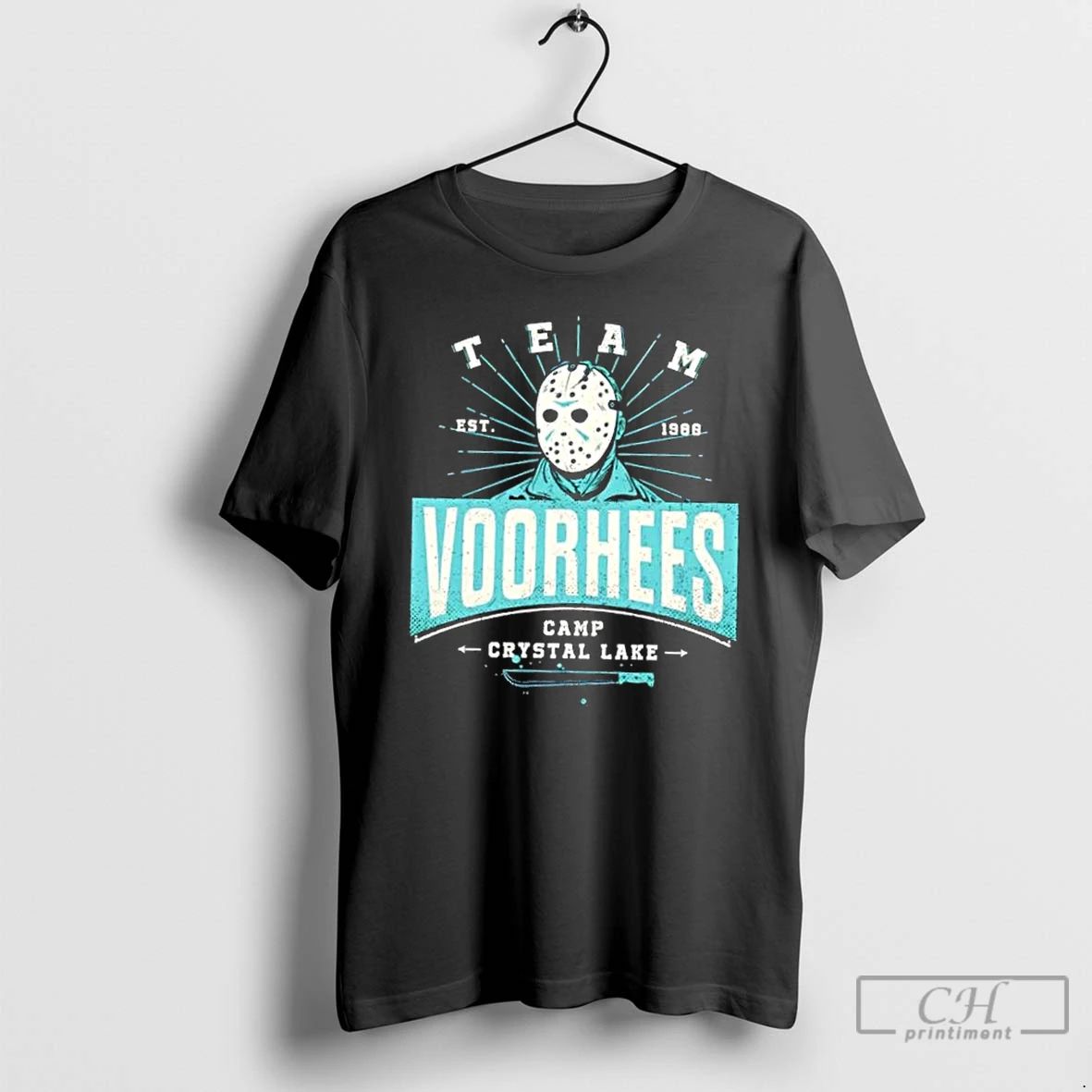 Classic Team Voorhees Camp Crystal Lake Halloween T Shirts