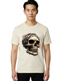 Wired-Skull-1 Mens Graphic Tee, 100% Cotton, Casual Summer Wear