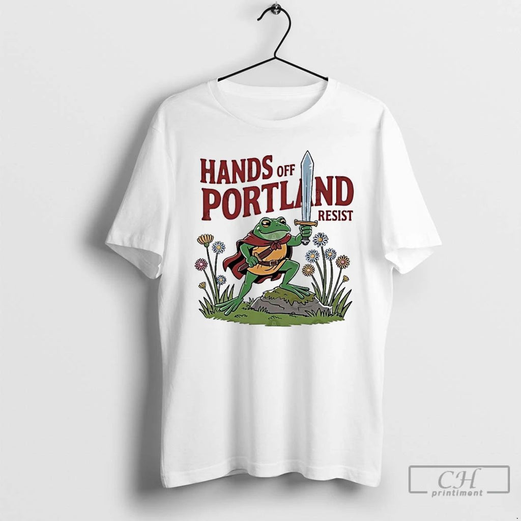 Classic Hands Off Portland Frogs Resist T Shirts