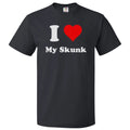 I Love My Skunk T shirt I Heart My Skunk Tee