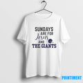 Sundays Are For Jesus And The New Yor Giants Football Tshirts Sweater