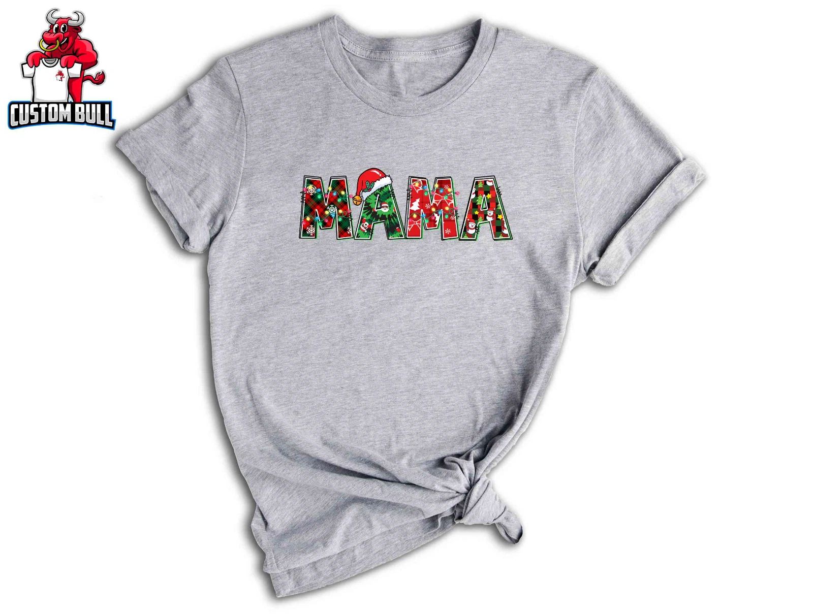 Christmas Mama Shirt, Christmas Gift For Mama, Women's Christmas Shirt