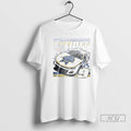 Officials Chase Elliott Ice Blue Racing Signature T Shirts