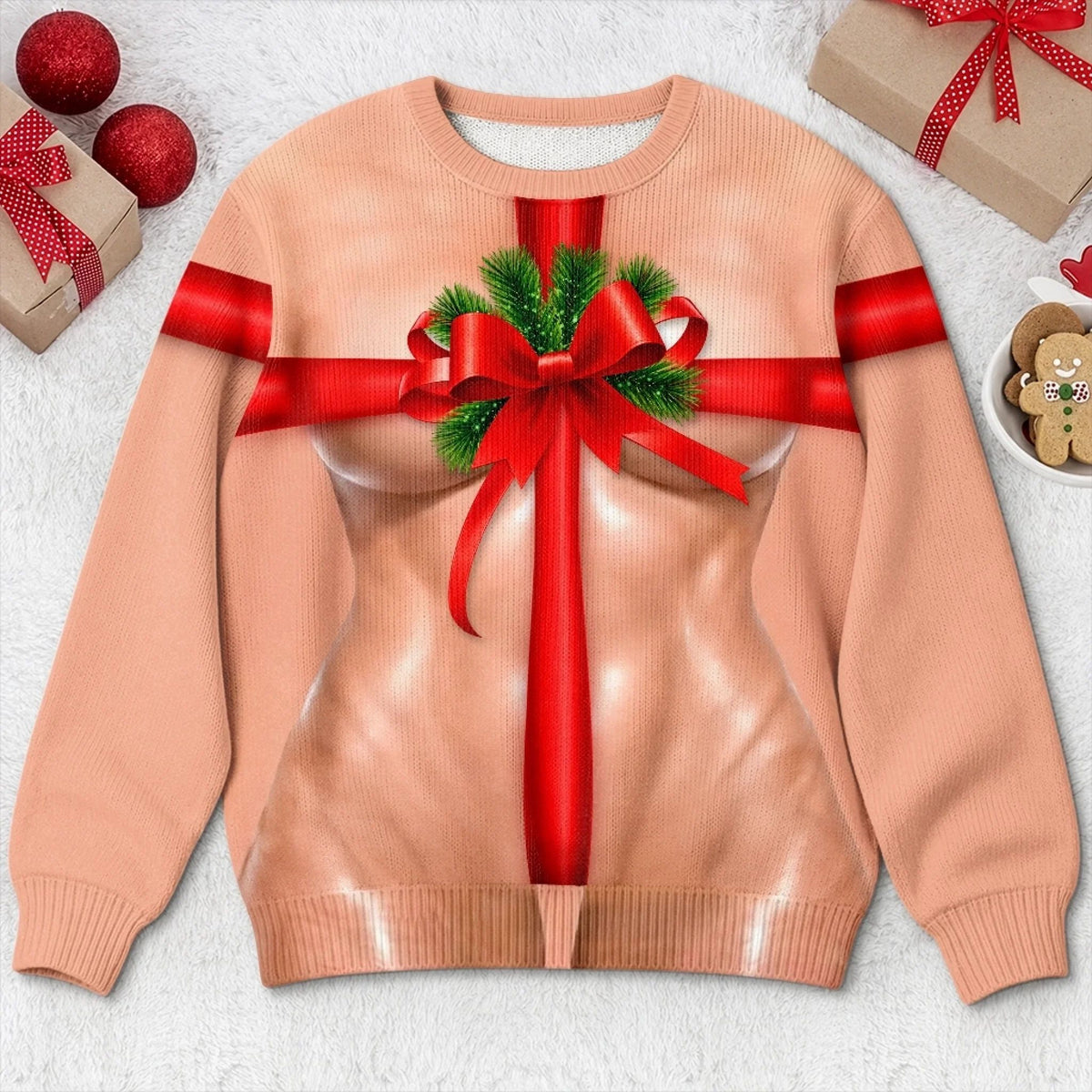Custom Funny Ugly Sweatshirt - Personalized Christmas Birthday Gifts For Women - Your Favorite Christmas Present