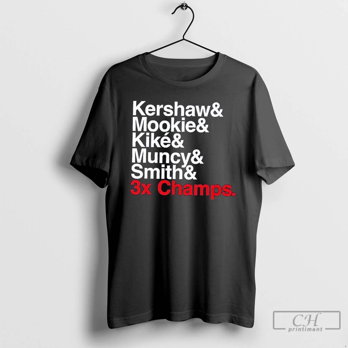 Classic Los Angeles Baseball 3 Time Champs Kershaw Mookie Kike Muncy And Smith T Shirts