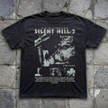 Silent Hill 2 Dark Horror Vintage Game Graphic T-Shirt S-5XL