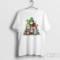Classic Christmas Gnomes Tree Lights Gifts Holly Decoration White T Shirts