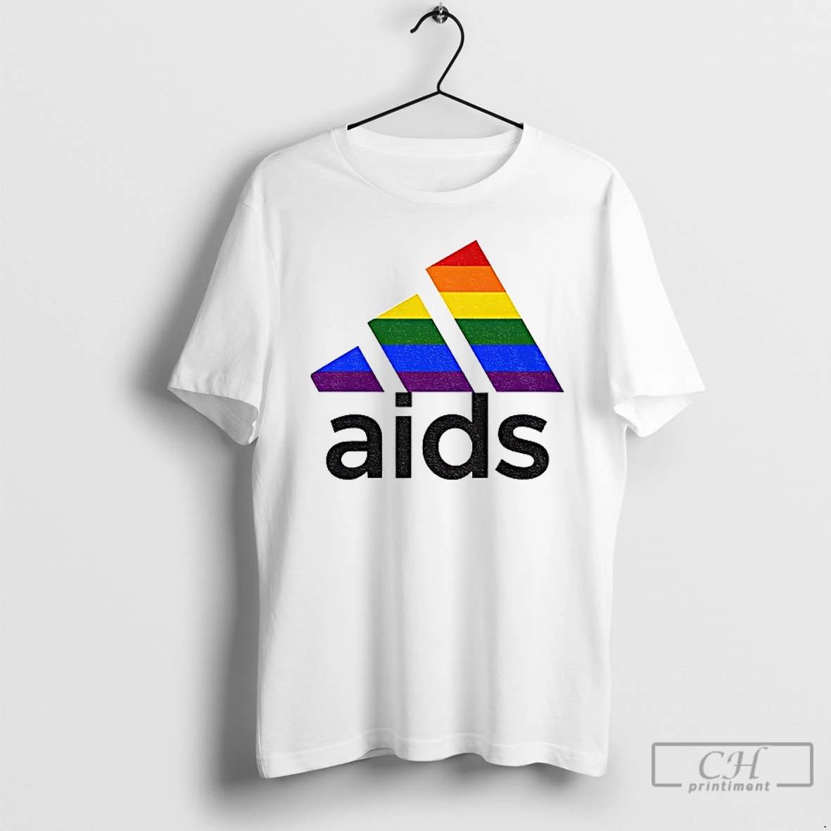 Classic Lgbt Pride Month Aids Logo Parody 2025 T Shirts