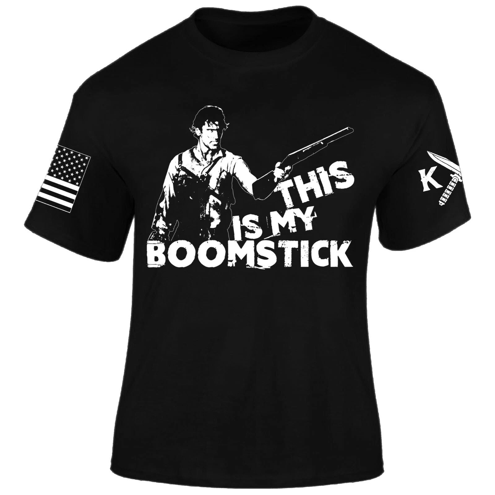 Boom-Stick T-Shirt I Ash I Evil Dead I Army of Darkness I Guy with a gun