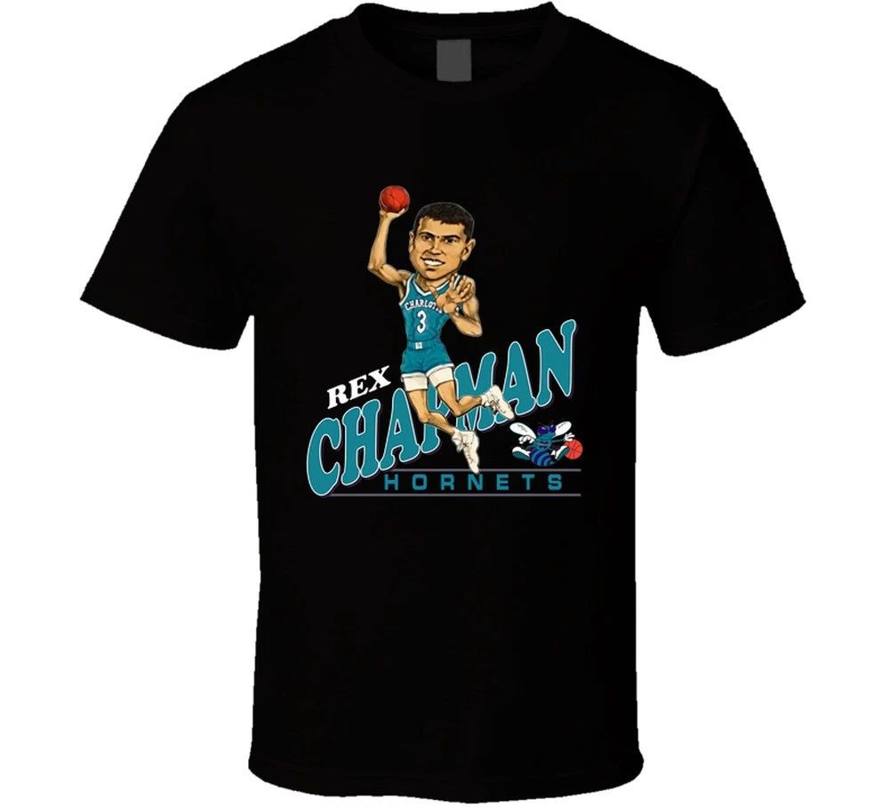 Rex Chapman Charlotte Caricature Retro T Shirt