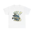 Vintage Rumble Retro Blue Muscle Car Camaro T-Shirt Rat Fink Style
